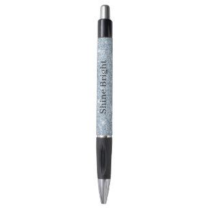 Lichte Hemelblauwe Glitter Verjaardag Pen