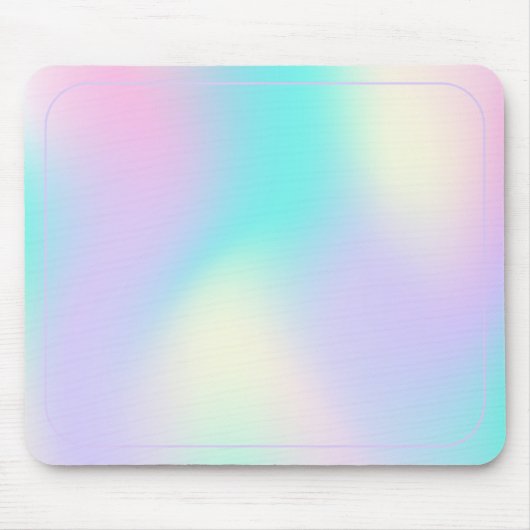 Lichte holografische achtergrond muismat (Voorkant)