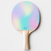 Lichte holografische achtergrond tafeltennisbatje (Achterkant)