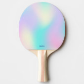 Lichte holografische achtergrond tafeltennisbatje (Voorkant)