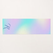 Lichte holografische achtergrond yogamat (Achterkant (horizontaal))