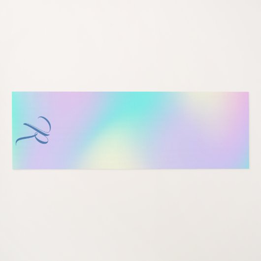 Lichte holografische achtergrond yogamat (Achterkant (horizontaal))