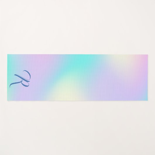 Lichte holografische achtergrond yogamat (Voorkant (horizontaal))