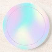 Lichte holografische achtergrond zandsteen onderzetter (Voorkant)