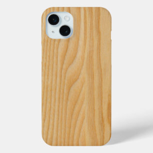 Lichte houtbordtexturen iPhone 15 mini hoesje