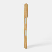 Lichte houtbordtexturen iPhone 16 hoesje (Rechterkant)