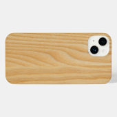 Lichte houtbordtexturen iPhone hoesje (Achterkant horizontaal)