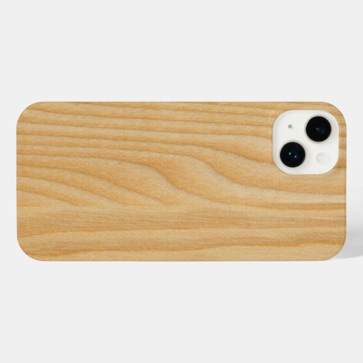 Lichte houtbordtexturen iPhone hoesje (Achterkant horizontaal)