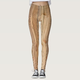 lichte houten lambrisering leggings