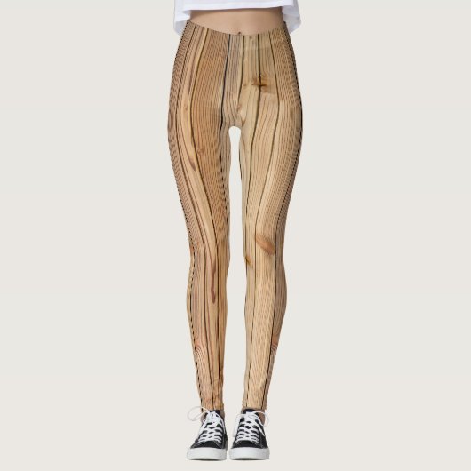 lichte houten lambrisering leggings (Voorkant)