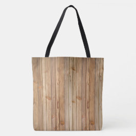 Lichte houtkap tote bag