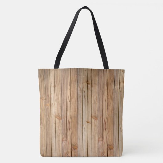 Lichte houtkap tote bag (Voorkant)