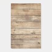 Lichte houtnerf boerderijbord post-it® notes (Voorkant)