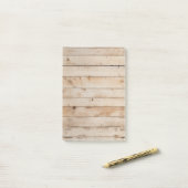 Lichte houtnerf boerderijbord post-it® notes (Op bureau)