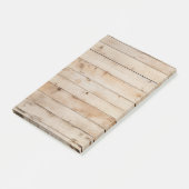 Lichte houtnerf boerderijbord post-it® notes (Schuin)
