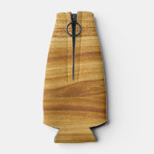 Lichte houtnerf flesjeskoeler (Achterkant)