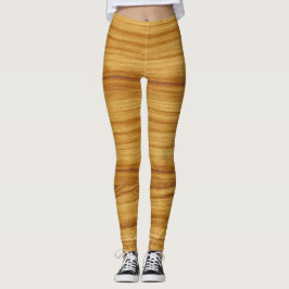 Lichte houtnerf leggings
