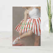 Lichte huid Ballerina Peppermint Tutu Kaart (Voorkant)