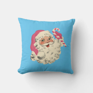  Lichte Huid Roze en Blauwe Kerstman Kussen