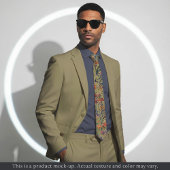 Lichte Impressionistische Bloemenkraagdas Stropdas