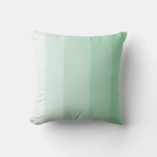 Lichte jade groene ombre streep kussen
