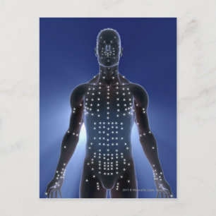 Lichte kaart van acupunctiepunten