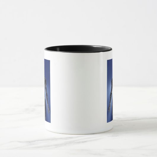 Lichte kaart van acupunctiepunten mok (Midden)