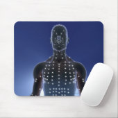Lichte kaart van acupunctiepunten muismat (Met muis)