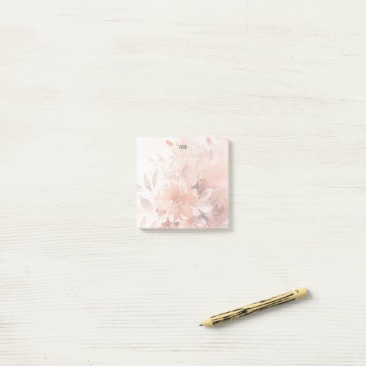 Lichte kaneelbloesems post-it® notes (Op bureau)