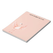 Lichte Kant van het Leven Roze Flamingo Notitieblok (Linkerzijde)