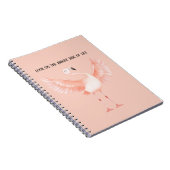 Lichte Kant van het Leven Roze Flamingo Notitieboek (Rechterzijde)