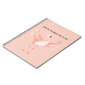 Lichte Kant van het Leven Roze Flamingo Notitieboek (Linkerzijde)