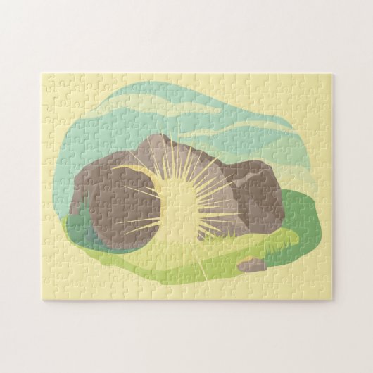 Lichte katters donkerheid I Lege Tomb I 252pc Legpuzzel (Horizontaal)