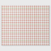 Lichte Kerst Geplakt Wit en Vakantie Rood Cadeaupapier (Vlak)