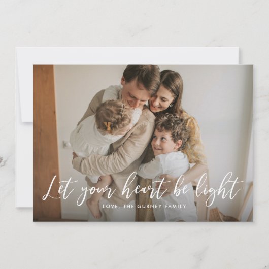 Lichte Kerstkaart (Voorkant)