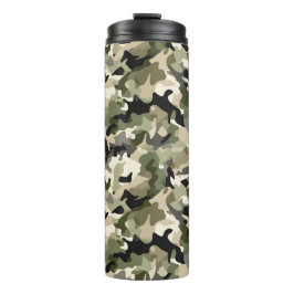 Lichte klassieke camouflage thermosbeker
