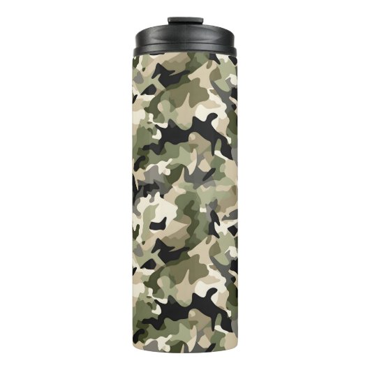Lichte klassieke camouflage thermosbeker (Voorkant)