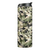 Lichte klassieke camouflage thermosbeker (Gedraaid links)