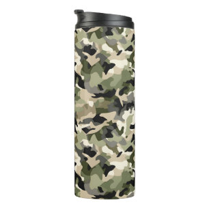 Lichte klassieke camouflage thermosbeker
