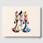 Lichte kleding vrouwen bruidsfeest  gastenboek (Achterkant)