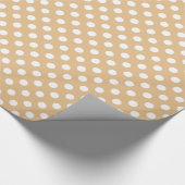 Lichte kleur Achtergrond Middelgrote poolpunten Cadeaupapier (Hoek)