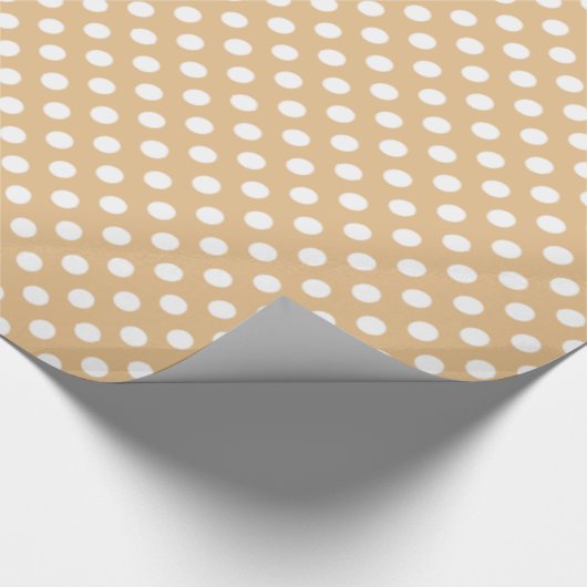 Lichte kleur Achtergrond Middelgrote poolpunten Cadeaupapier (Hoek)