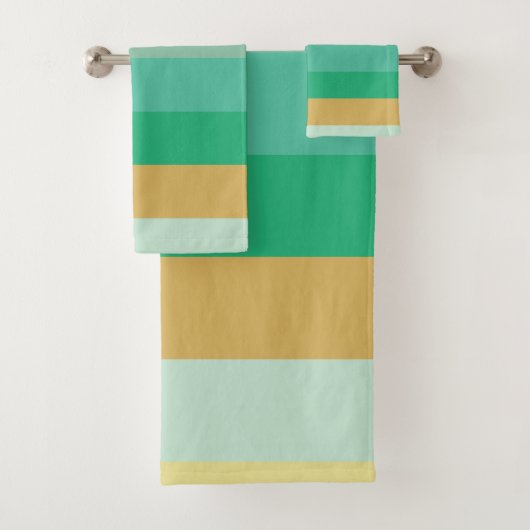 Lichte Kleur Strepen Bad Handdoek (Insitu)