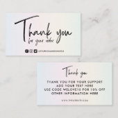 Lichte kleuren Aangepaste kalligrafische media inv Visitekaartje (Voorkant / Achterkant)