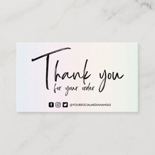 Lichte kleuren Aangepaste kalligrafische media inv Visitekaartje (Voorkant)