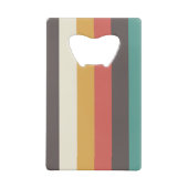  lichte kleurenstrepen creditkaart flessenopener (Achterkant)