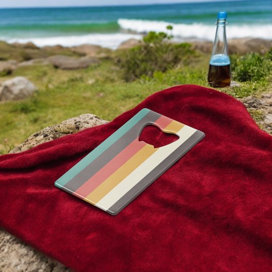  lichte kleurenstrepen creditkaart flessenopener