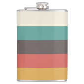 lichte kleurenstrepen heupfles (Voorkant)