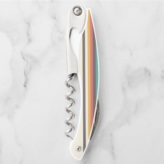  lichte kleurenstrepen kurkentrekker (Voorkant)