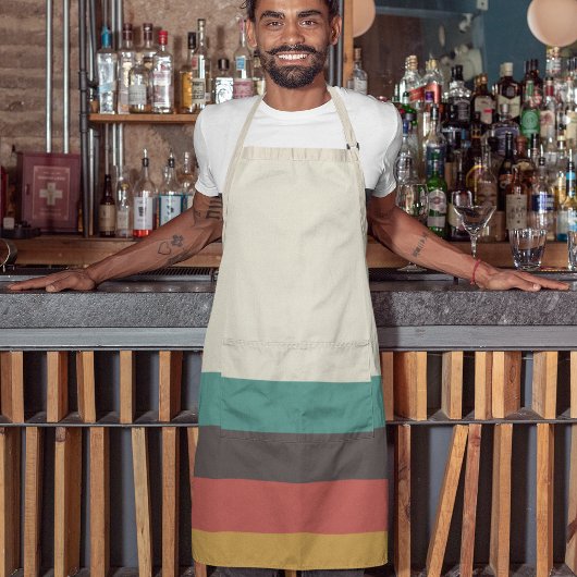  lichte kleurenstrepen schort